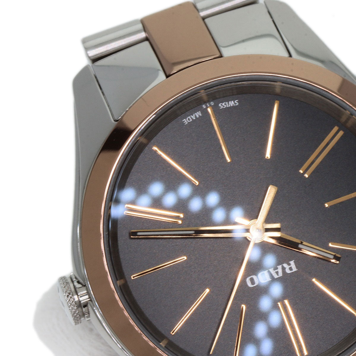 RADO ラドー R32976152 ハイパークローム 腕時計 SS レディース 中古