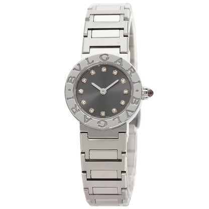 BVLGARI ブルガリ BB23S ブルガリブルガリ 12P ダイヤモンド 腕時計 SS レディース 中古