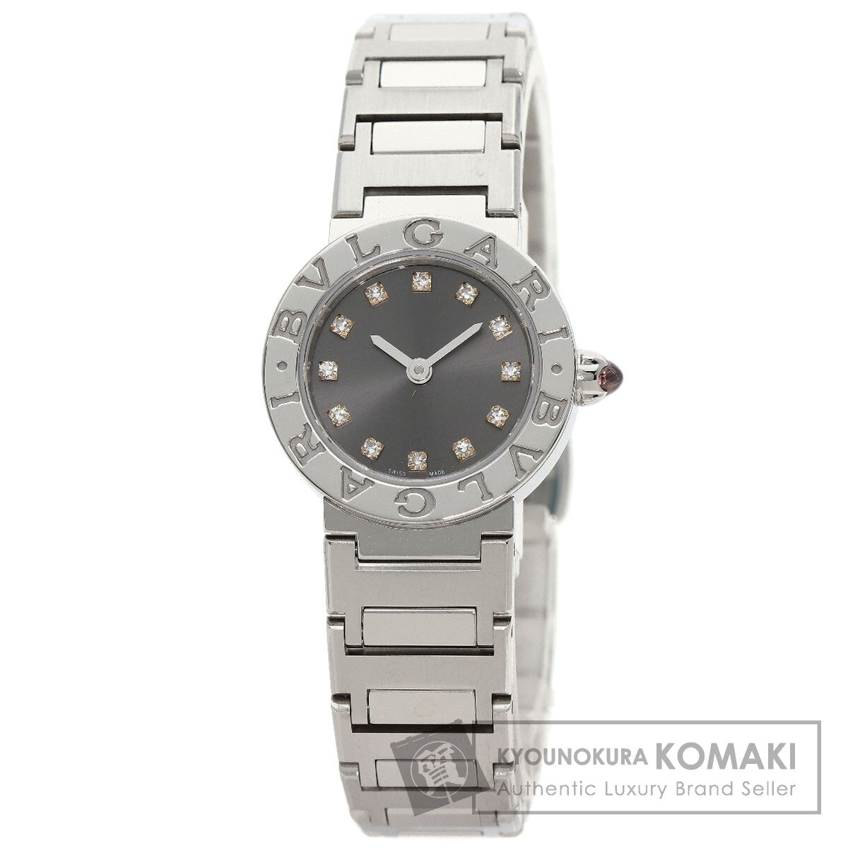 BVLGARI ブルガリ BB23S ブルガリブルガリ 12P ダイヤモンド 腕時計 SS レディース 中古