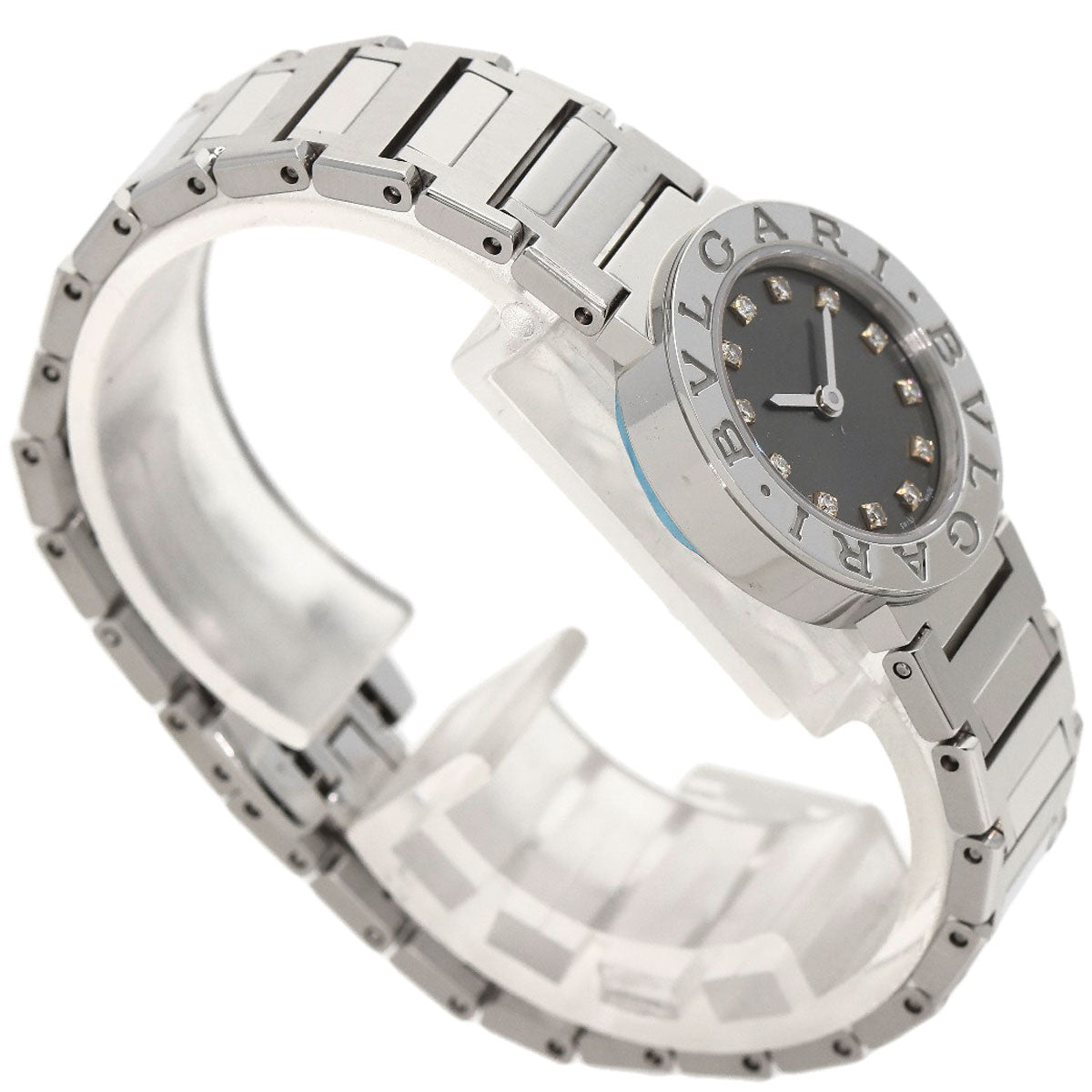 BVLGARI ブルガリ BB23S ブルガリブルガリ 12P ダイヤモンド 腕時計 SS レディース 中古