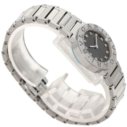 BVLGARI ブルガリ BB23S ブルガリブルガリ 12P ダイヤモンド 腕時計 SS レディース 中古