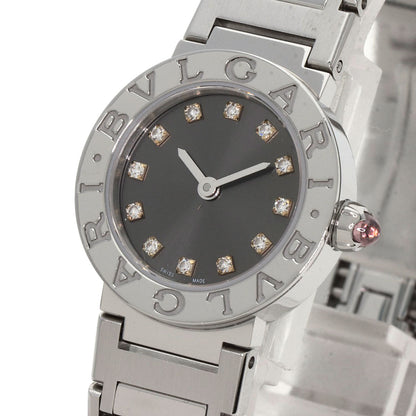BVLGARI ブルガリ BB23S ブルガリブルガリ 12P ダイヤモンド 腕時計 SS レディース 中古