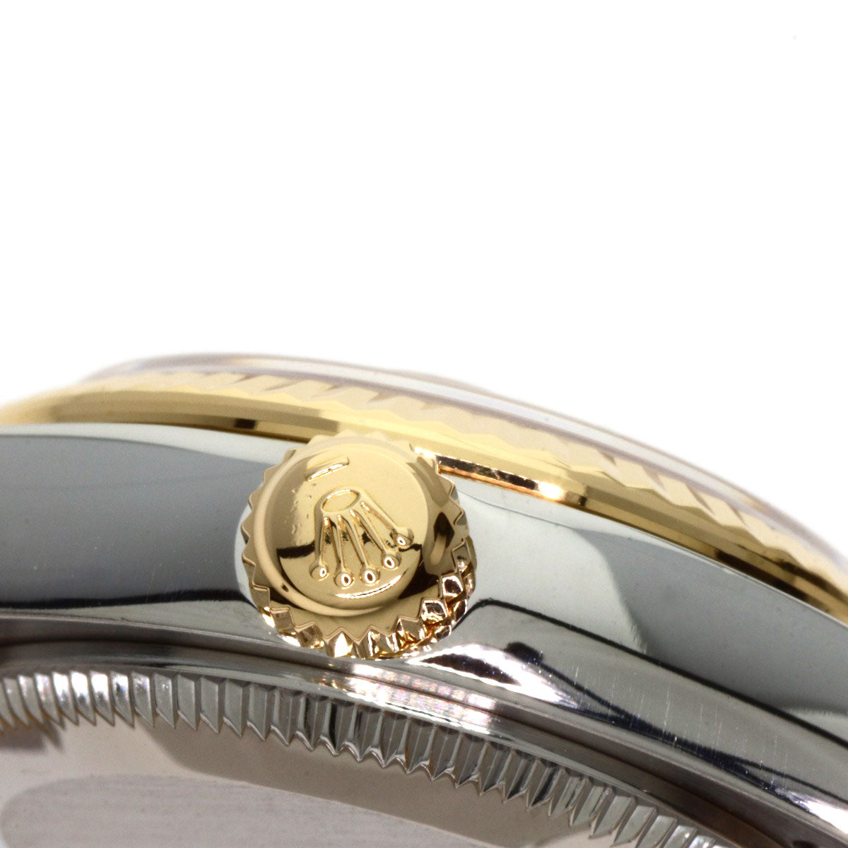 ROLEX ロレックス 179173OPG デイトジャスト 10P ダイヤモンド 腕時計 SS レディース 中古