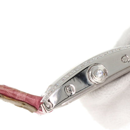 CARTIER カルティエ WB710015 タンクアメリカン ミニ ダイヤモンド 腕時計 K18WG レディース 中古