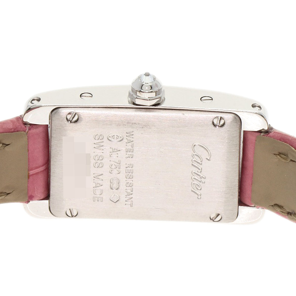 CARTIER カルティエ WB710015 タンクアメリカン ミニ ダイヤモンド 腕時計 K18WG レディース 中古