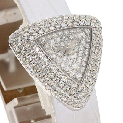 PIAGET ピアジェ P10318 ライムライト トライアングルフル ダイヤモンド 腕時計 K18WG レディース 中古