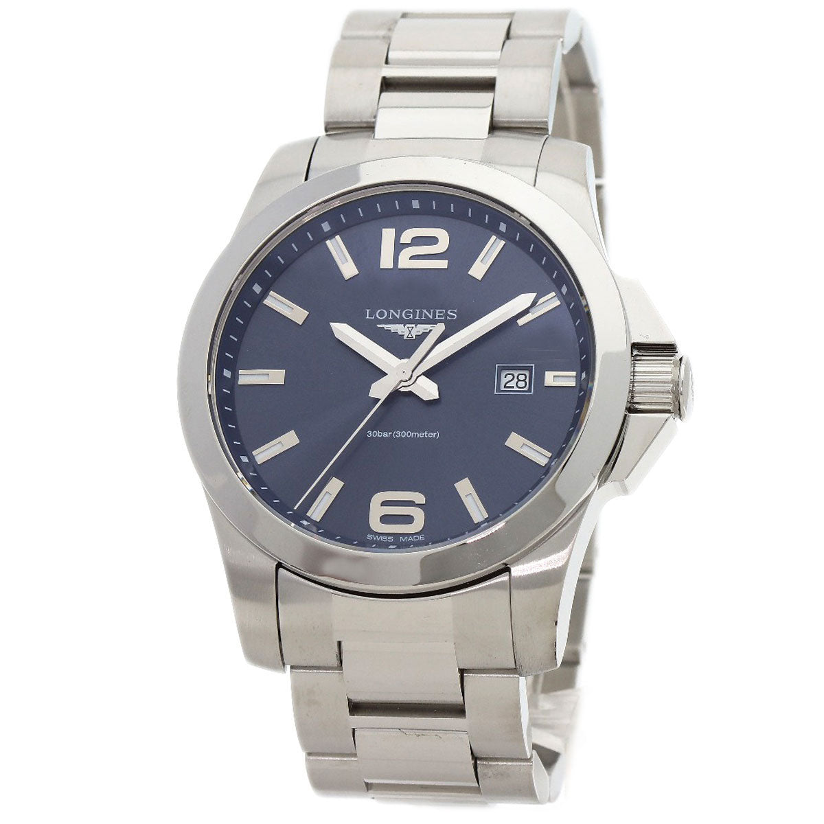 LONGINES ロンジン L3.760.4 コンクエスト L3.760.4 腕時計 SS メンズ 中古
