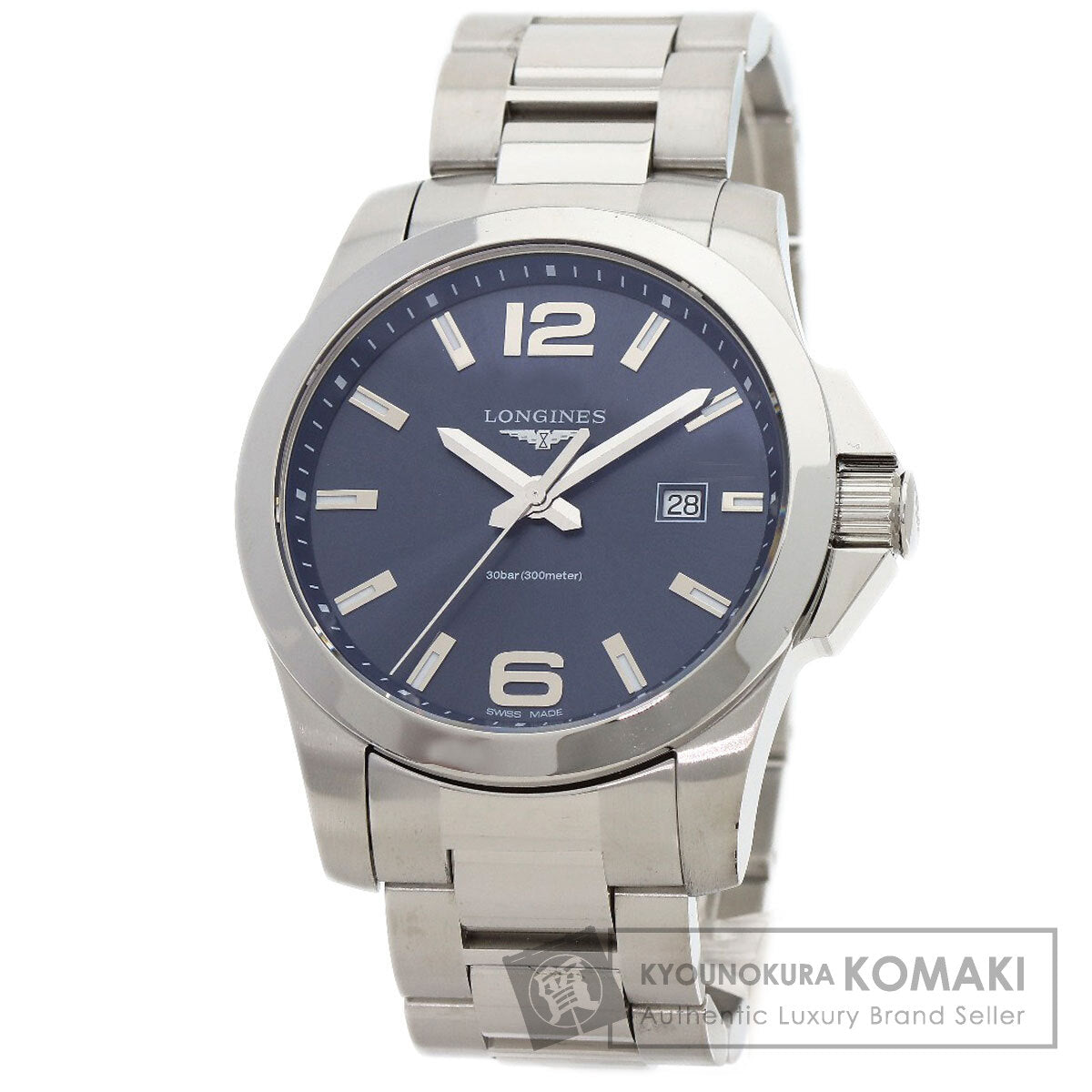 LONGINES ロンジン L3.760.4 コンクエスト L3.760.4 腕時計 SS メンズ 中古