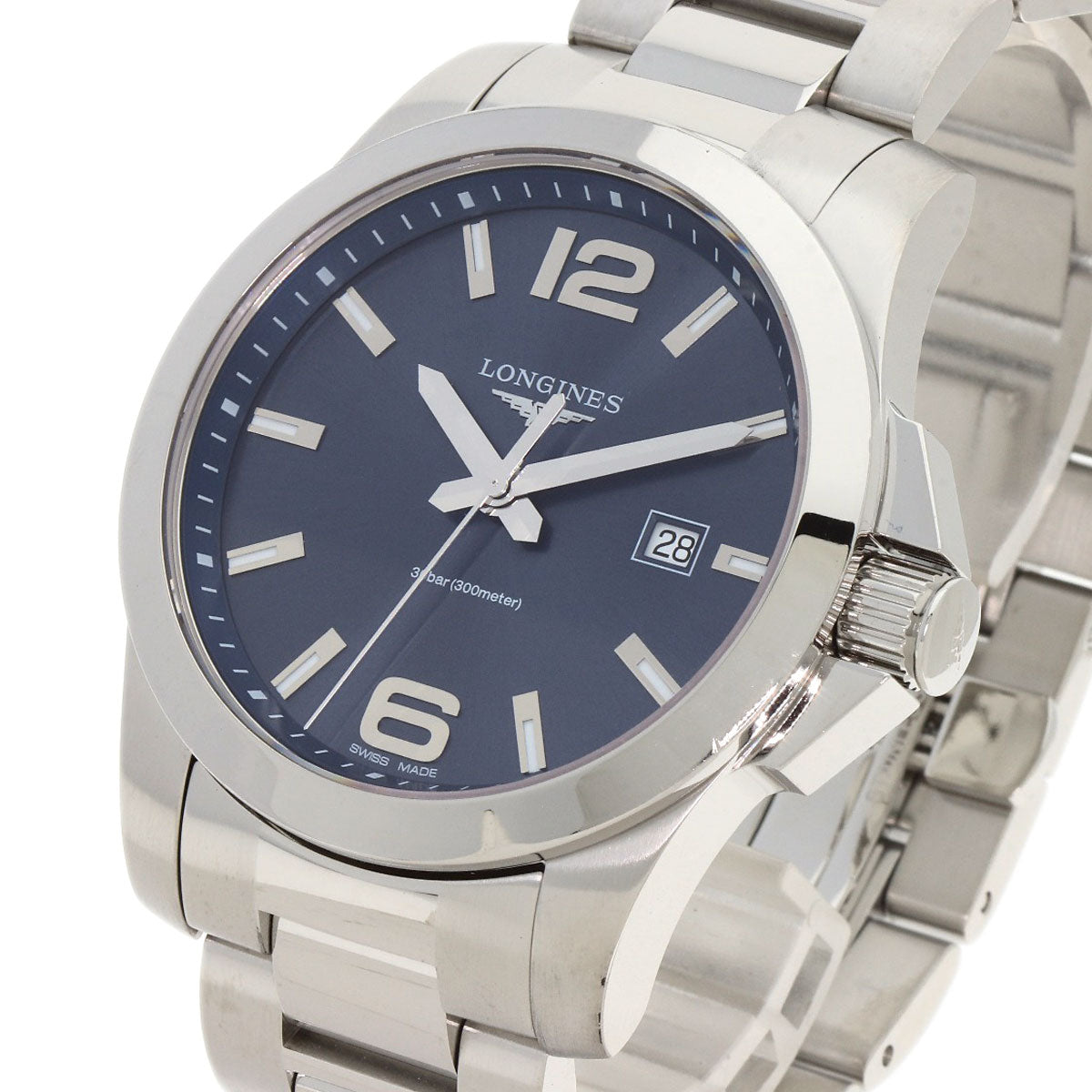 LONGINES ロンジン L3.760.4 コンクエスト L3.760.4 腕時計 SS メンズ 中古