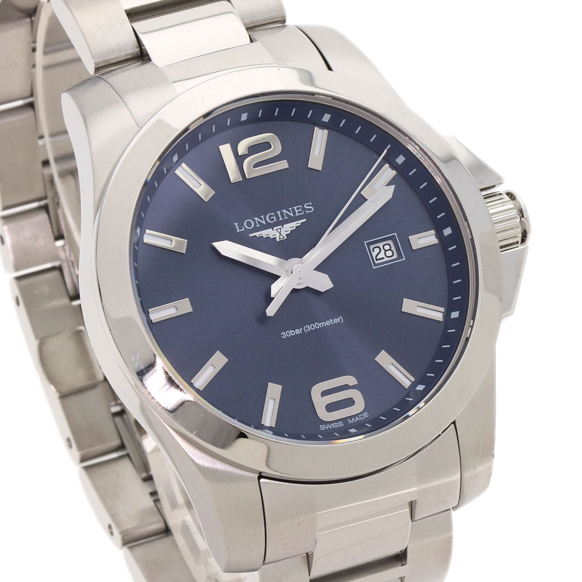 LONGINES ロンジン L3.760.4 コンクエスト L3.760.4 腕時計 SS メンズ 中古