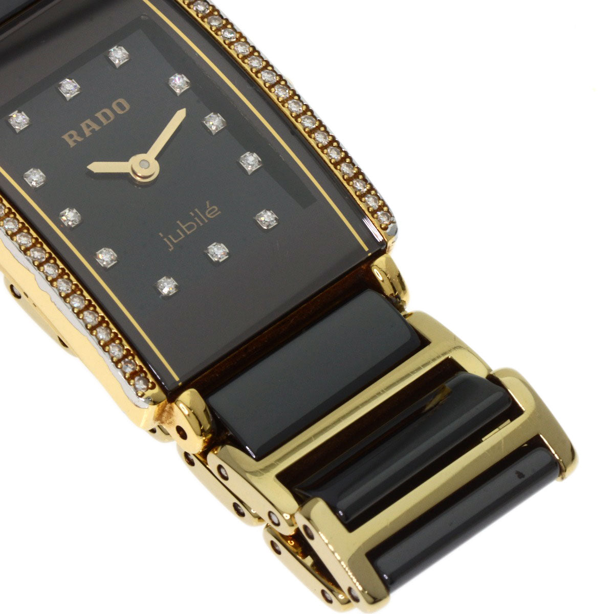 RADO ラドー 153.0339.3 ダイヤスター ジュビリー ダイヤモンド 腕時計 セラミック レディース 中古