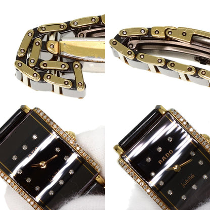 RADO ラドー 153.0339.3 ダイヤスター ジュビリー ダイヤモンド 腕時計 セラミック レディース 中古