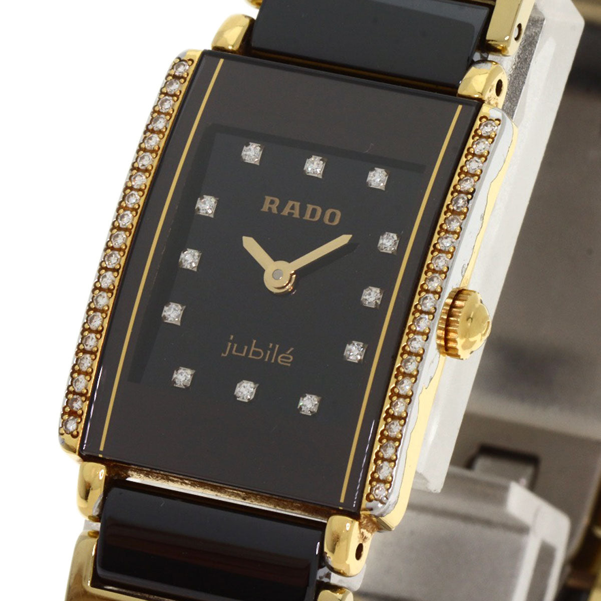 RADO ラドー 153.0339.3 ダイヤスター ジュビリー ダイヤモンド 腕時計 セラミック レディース 中古