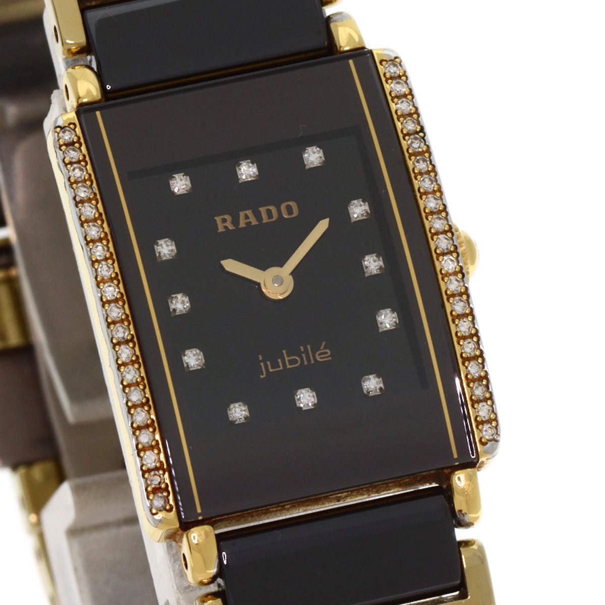 RADO ラドー 153.0339.3 ダイヤスター ジュビリー ダイヤモンド 腕時計 セラミック レディース 中古