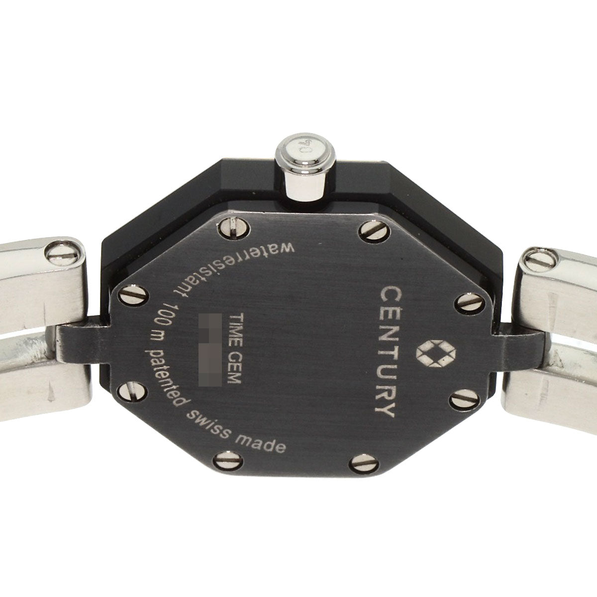 CENTURY センチュリー タイムジェム 1P ダイヤモンド 腕時計 SS レディース 中古
