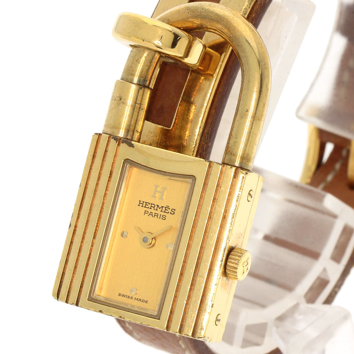 HERMES エルメス ケリーウォッチ 腕時計 GP レディース 中古