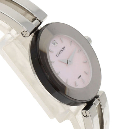 CENTURY センチュリー タイムジェム 1P ダイヤモンド 腕時計 SS レディース 中古