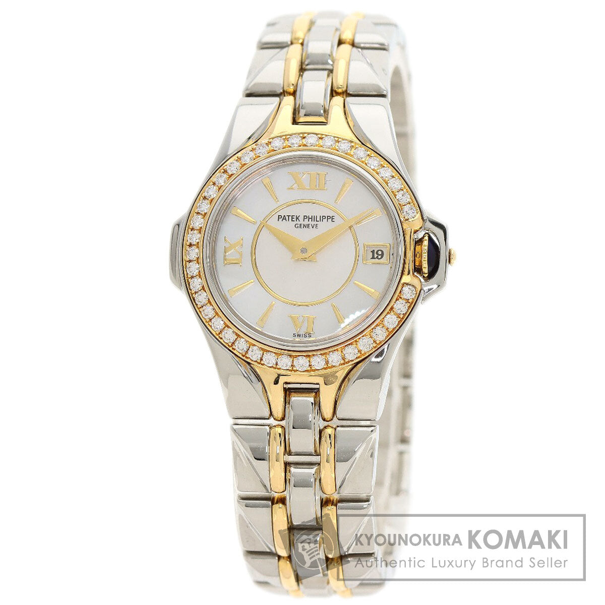 PATEK PHILIPPE パテックフィリップ 4891/1 スカルプチャー ダイヤモンドベゼル 腕時計 SS レディース 中古