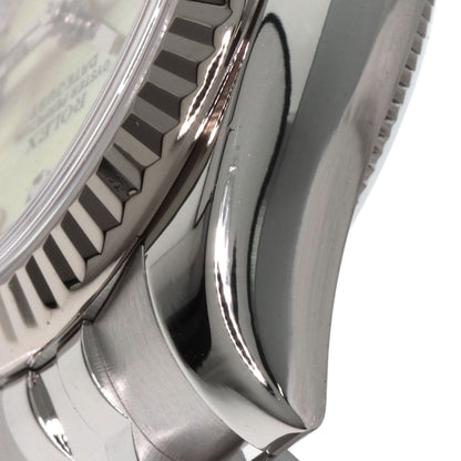 ROLEX ロレックス 179174NG デイトジャスト 10P ダイヤモンド 腕時計 SS レディース 中古