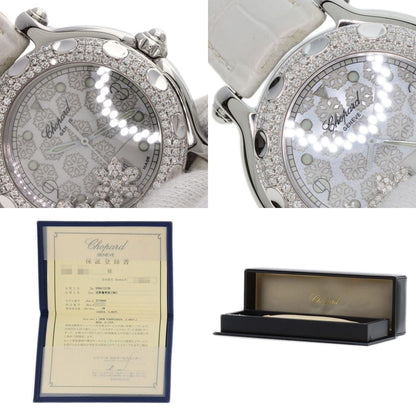 Chopard ショパール 27/8943 ハッピースノーフレーク ダイヤモンド 30mm 腕時計 SS レディース 中古