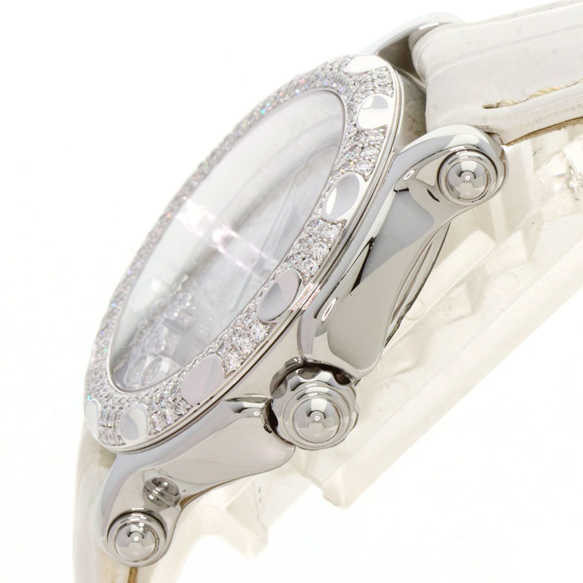 Chopard ショパール 27/8943 ハッピースノーフレーク ダイヤモンド 30mm 腕時計 SS レディース 中古