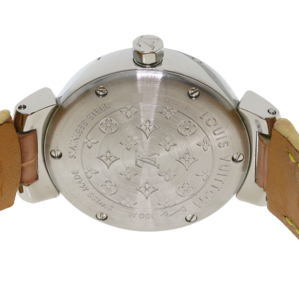 LOUIS VUITTON ルイヴィトン Q121E タンブール ダイヤモンド 腕時計 SS レディース 中古