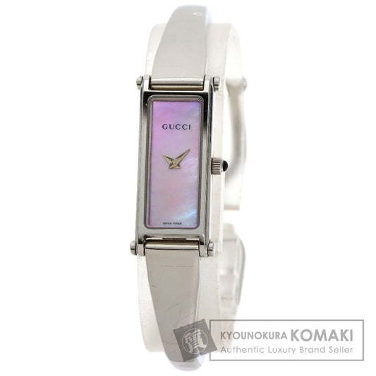 GUCCI グッチ 1500L スクエアフェイス 腕時計 SS レディース 中古