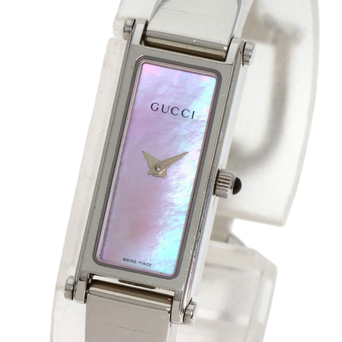 GUCCI グッチ 1500L スクエアフェイス 腕時計 SS レディース 中古