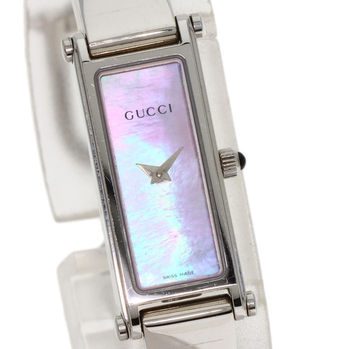 GUCCI グッチ 1500L スクエアフェイス 腕時計 SS レディース 中古
