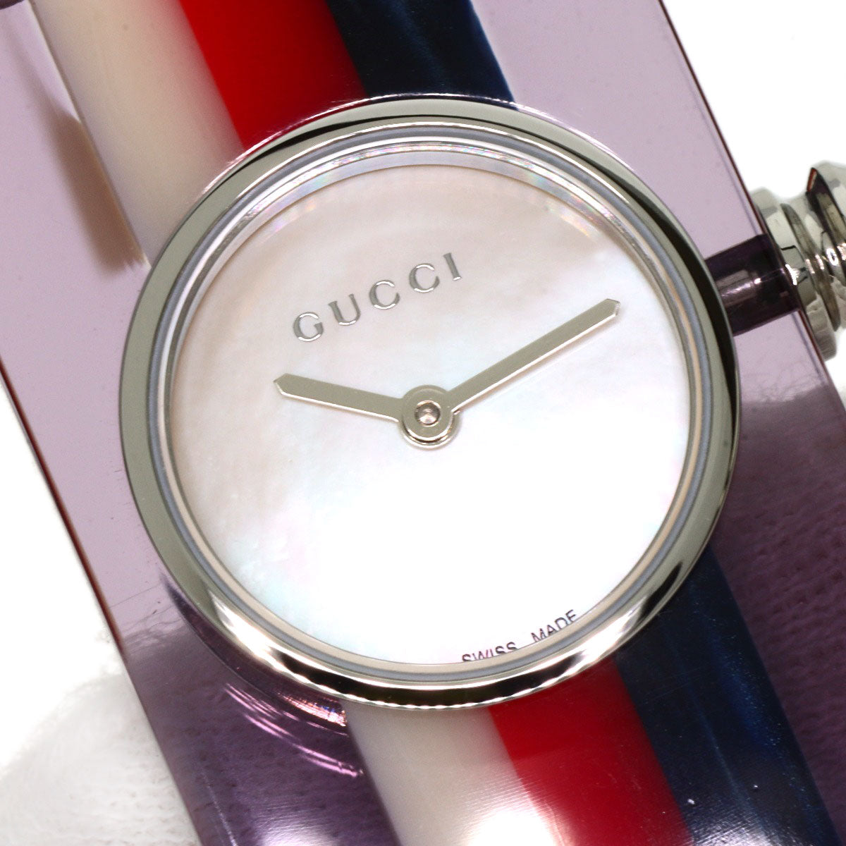GUCCI グッチ YA143523 ヴィンテージ ウェブ 腕時計 SS レディース 中古