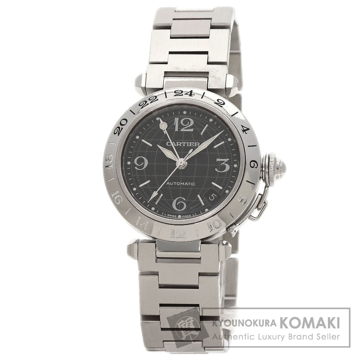 CARTIER カルティエ W31079M7 カルティエ パシャC メリディアン 腕時計 SS メンズ 中古