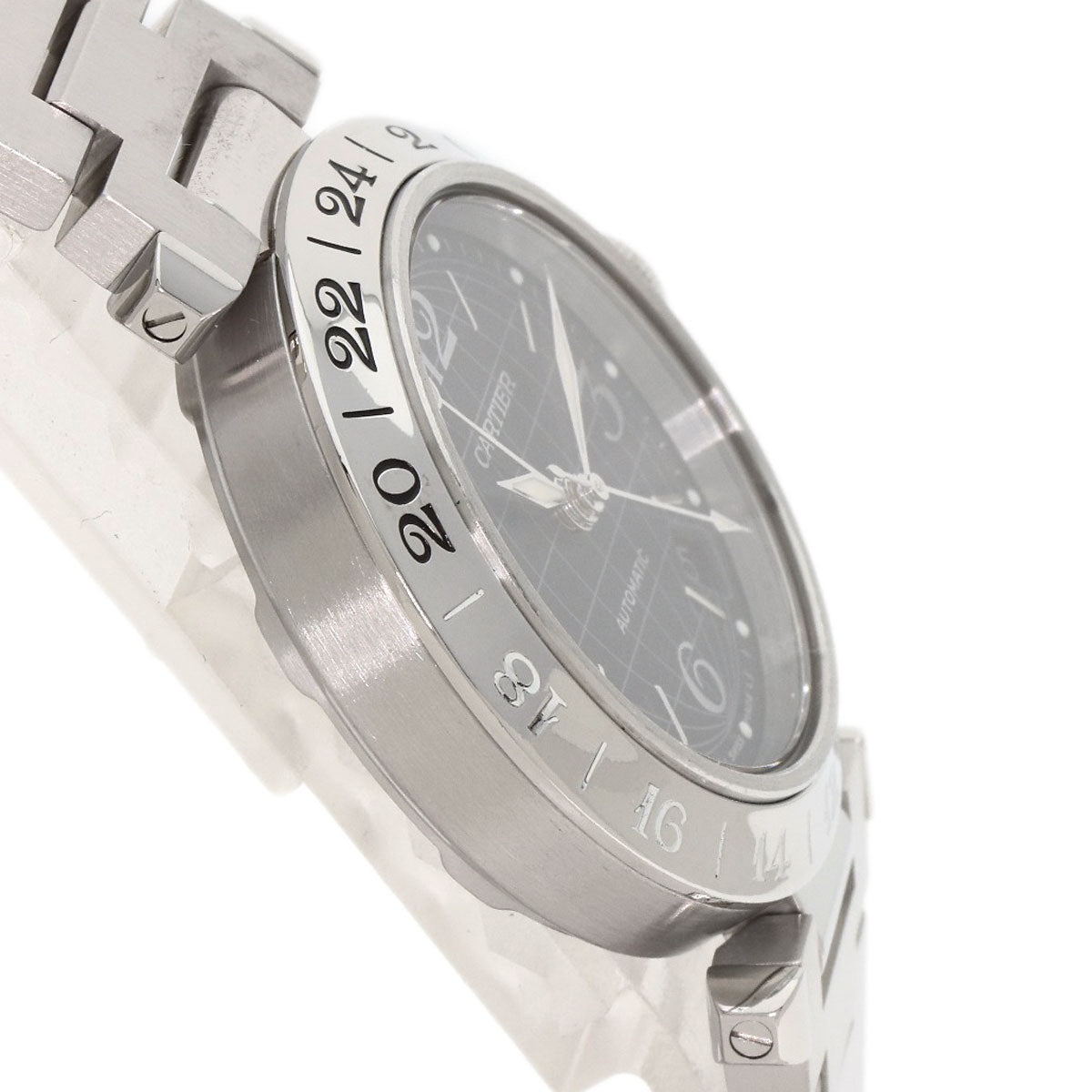 CARTIER カルティエ W31079M7 カルティエ パシャC メリディアン 腕時計 SS メンズ 中古