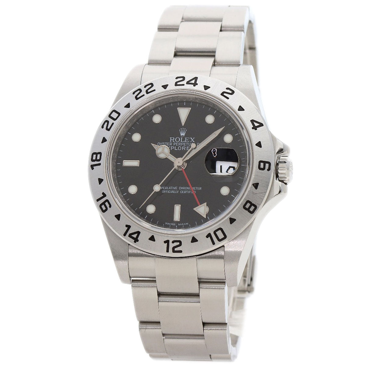 ROLEX ロレックス 16570T エクスプローラー2 ルーレット 腕時計 SS メンズ 中古