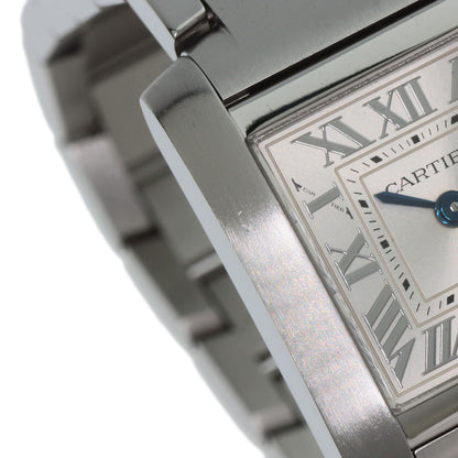 CARTIER カルティエ WSTA0065 タンクフランセーズ SM 腕時計 SS レディース 中古