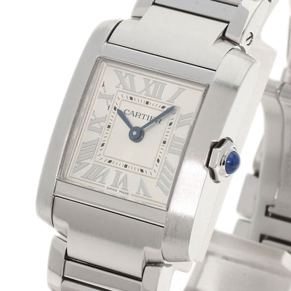 CARTIER カルティエ WSTA0065 タンクフランセーズ SM 腕時計 SS レディース 中古