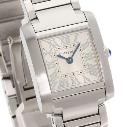CARTIER カルティエ WSTA0065 タンクフランセーズ SM 腕時計 SS レディース 中古