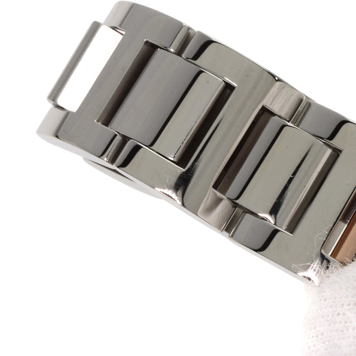 CARTIER カルティエ WE902052 バロンブルー28 11P ダイヤモンド 腕時計 SS レディース 中古