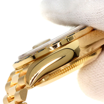 ROLEX ロレックス 69198SA デイトジャスト サファイア ダイヤモンド 腕時計 K18YG レディース 中古