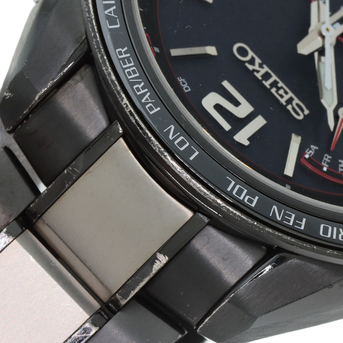 SEIKO セイコー SAGA267 8B63-0AS0 ブライツ フライト エキスパート 腕時計 チタンセラミック メンズ 中古