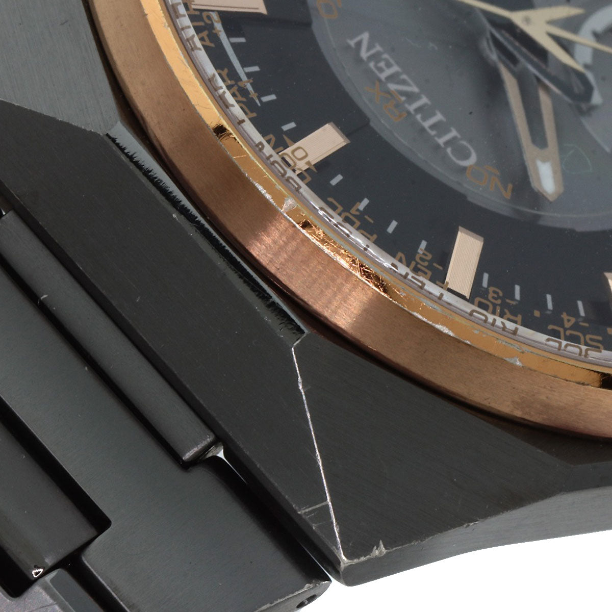 CITIZEN シチズン F100-T021425 CC2004-59E エコドライブ サテライトウェーブ 腕時計 チタン メンズ 中古