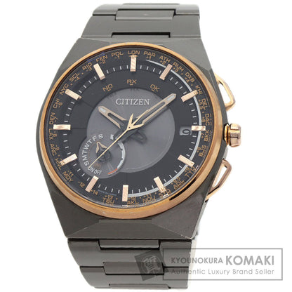 CITIZEN シチズン F100-T021425 CC2004-59E エコドライブ サテライトウェーブ 腕時計 チタン メンズ 中古