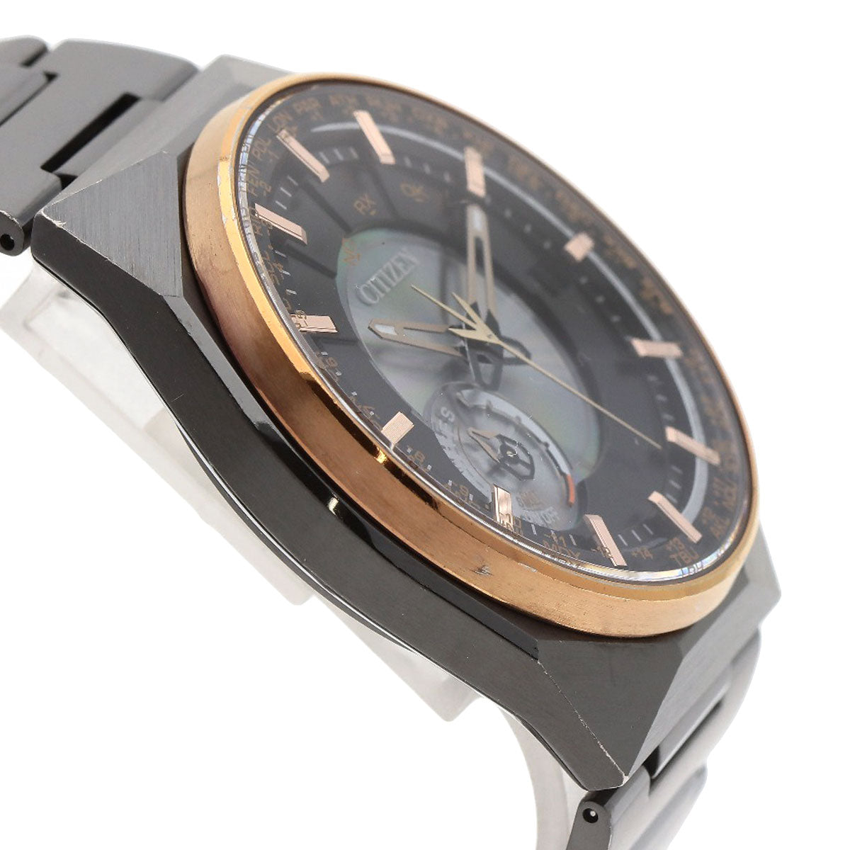 CITIZEN シチズン F100-T021425 CC2004-59E エコドライブ サテライトウェーブ 腕時計 チタン メンズ 中古