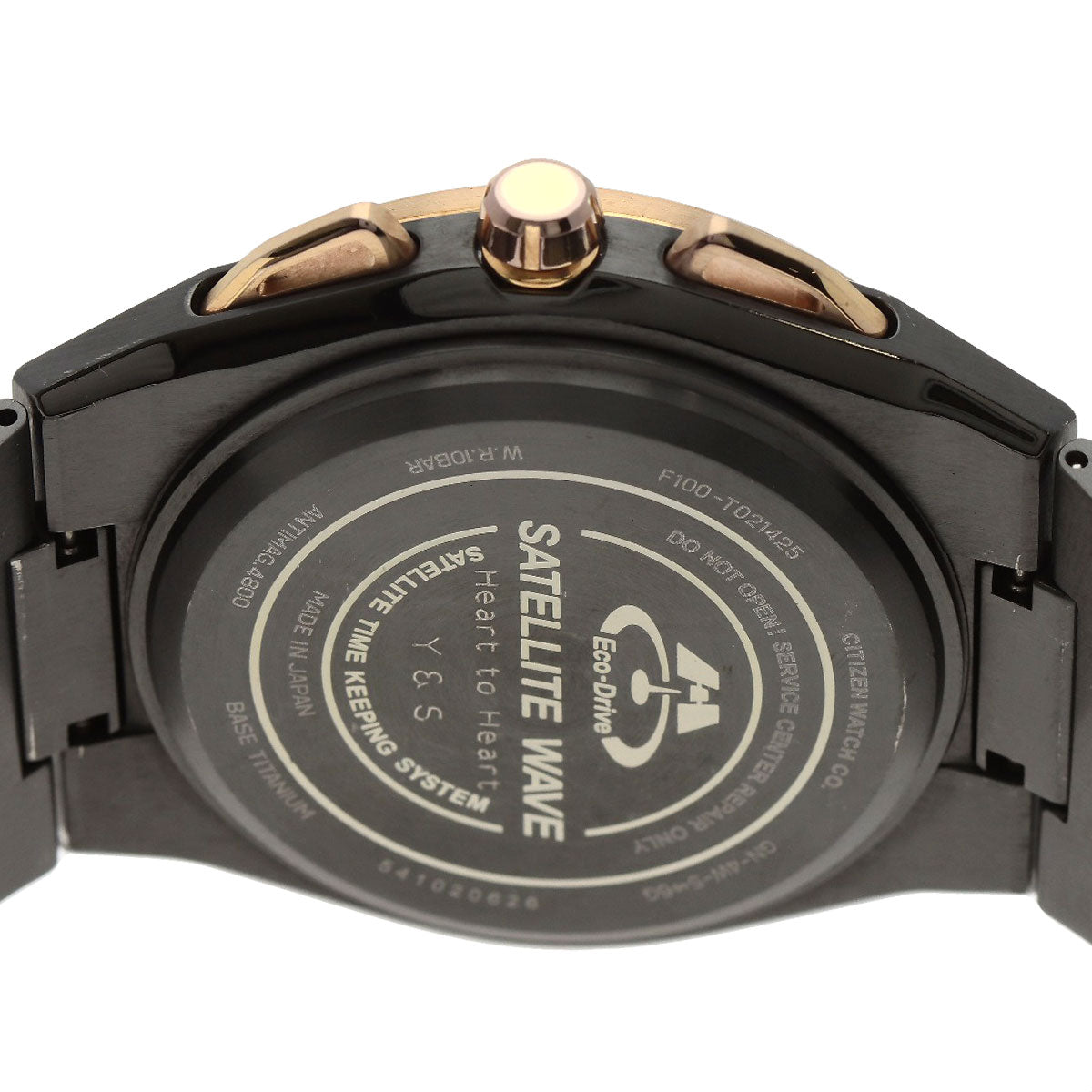 CITIZEN シチズン F100-T021425 CC2004-59E エコドライブ サテライトウェーブ 腕時計 チタン メンズ 中古