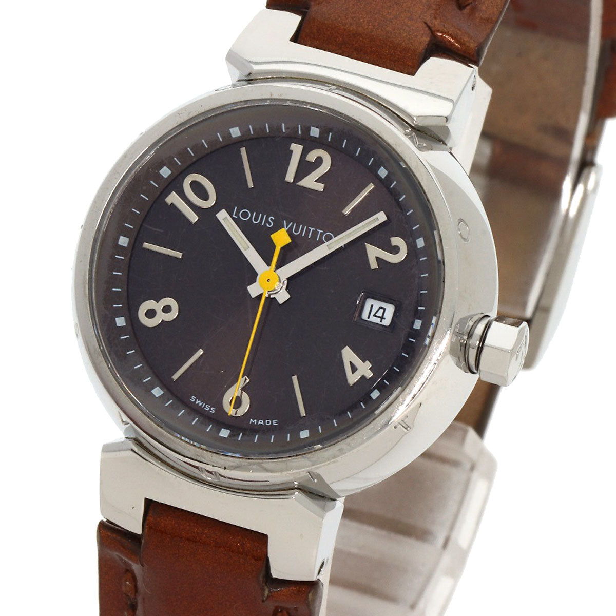 LOUIS VUITTON ルイヴィトン Q1211 タンブール 腕時計 SS レディース 中古