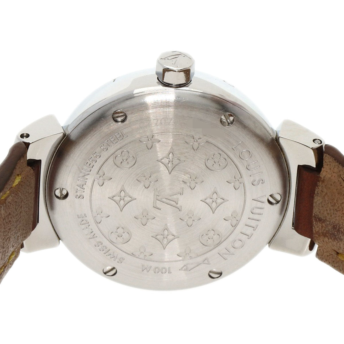 LOUIS VUITTON ルイヴィトン Q1211 タンブール 腕時計 SS レディース 中古