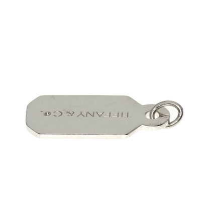 TIFFANY&Co. ティファニー タグプレート 1P ダイヤモンド ペンダントトップ SV レディース 中古