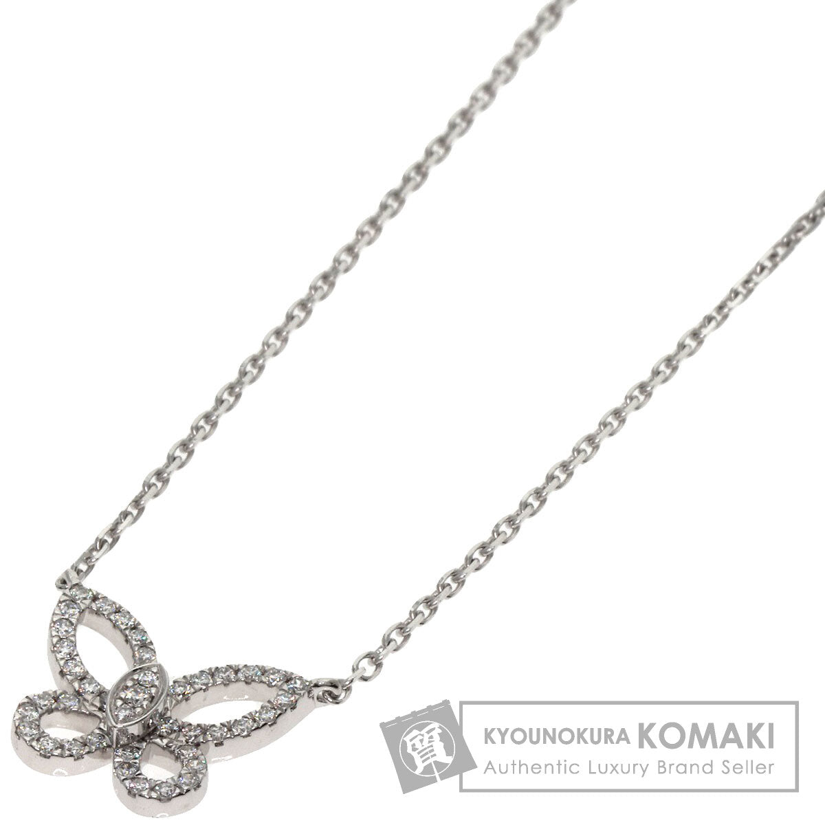 グラフ ミニ バタフライ ダイヤモンド ネックレス 中古 商品画像1