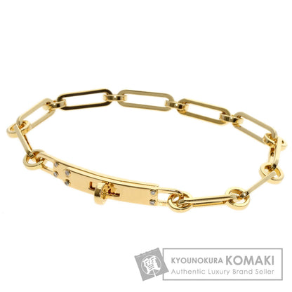 HERMES エルメス ケリー シェーヌ PM 6P ダイヤモンド ブレスレット K18YG レディース 中古