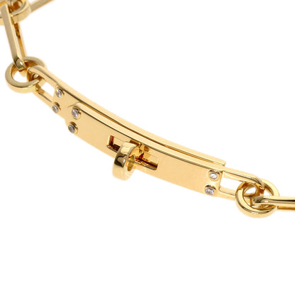 HERMES エルメス ケリー シェーヌ PM 6P ダイヤモンド ブレスレット K18YG レディース 中古