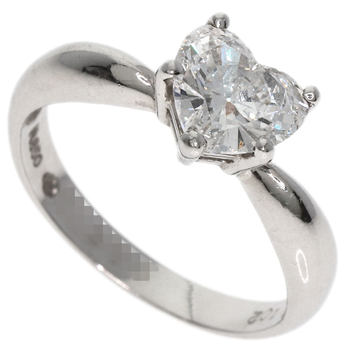 SELECT JEWELRY セレクトジュエリー ジュエリーマキ ハート ダイヤモンド リング・指輪 PT850 レディース 中古